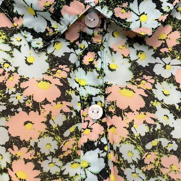 Volcom womans Floral Printed Dress Sleeveless Collared size M/12 - Picture 5 of 12